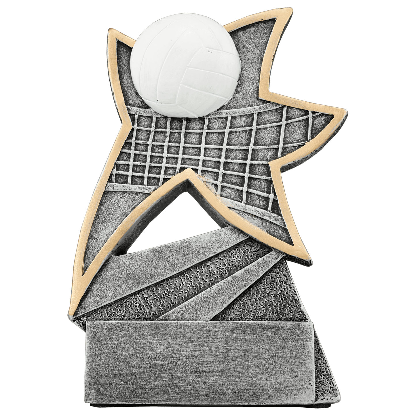 Personalized Volleyball Trophy 5.5" - Custom Engraved JSR for Team, Coach & MVP - View 1