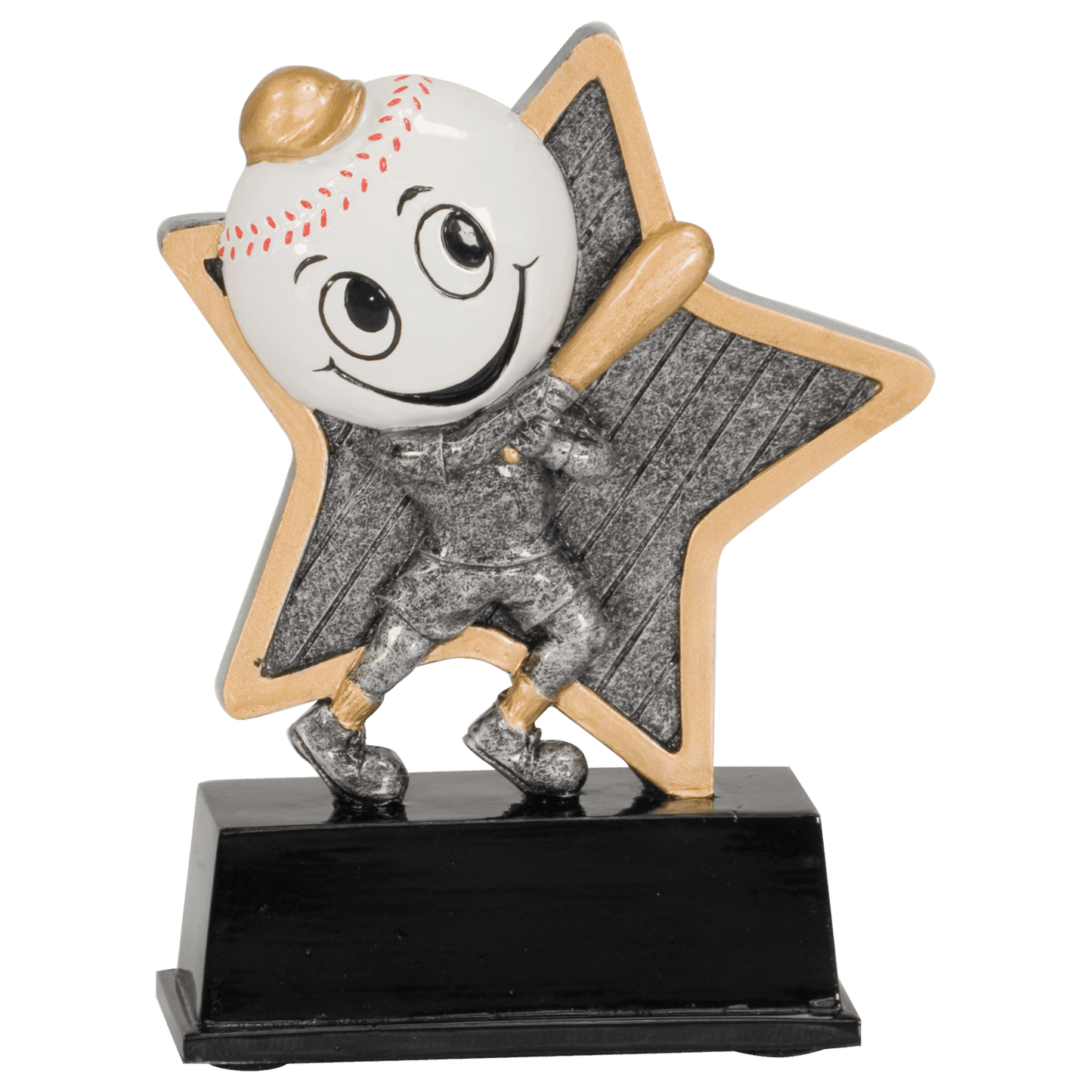 Personalized Sports Trophy 5" - Custom Engraved LPR for Team, Coach & MVP - View 1