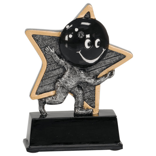 Personalized Sports Trophy 5" - Custom Engraved LPR for Team, Coach & MVP - View 1