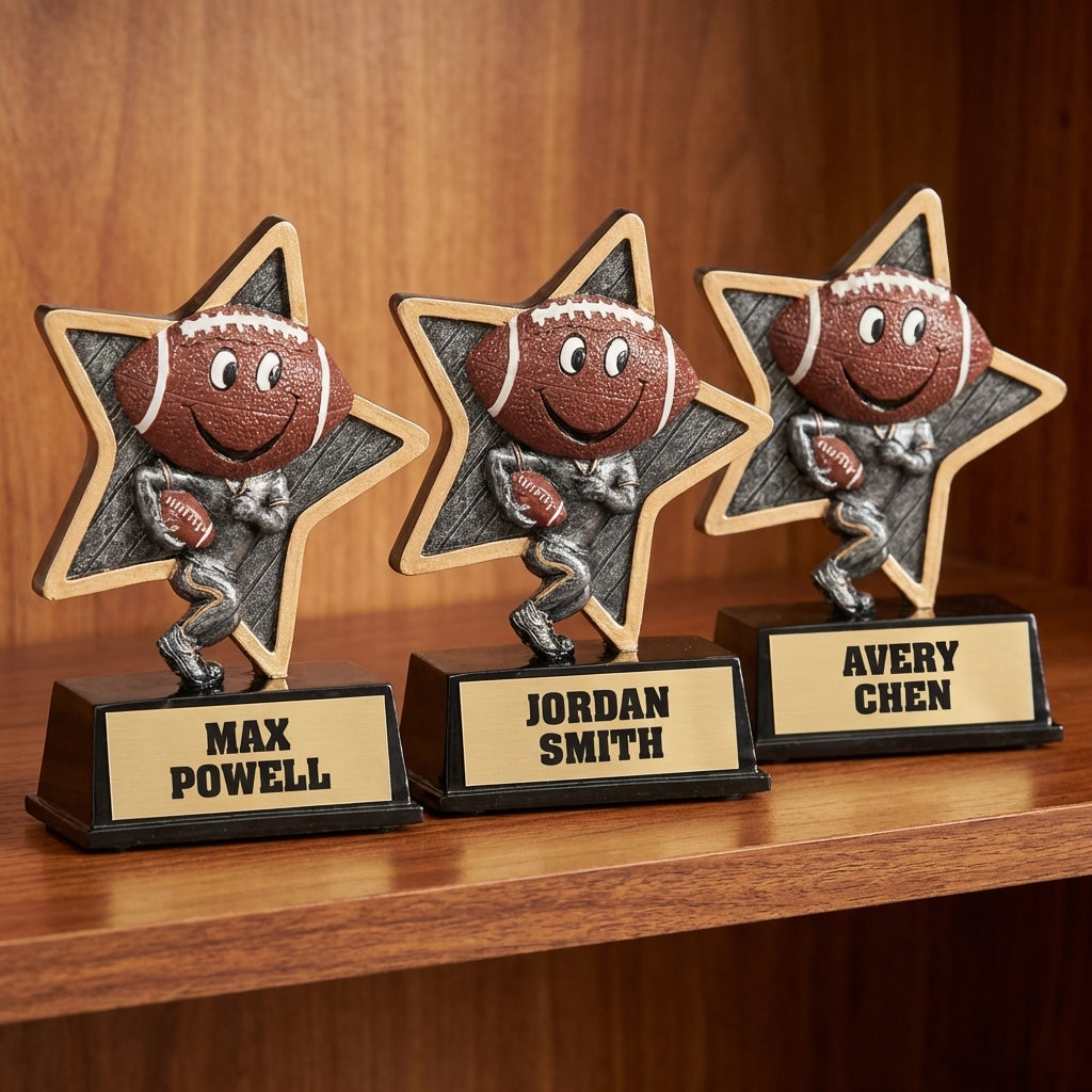 Personalized Sports Trophy 5" - Custom Engraved LPR for Team, Coach & MVP - View 4
