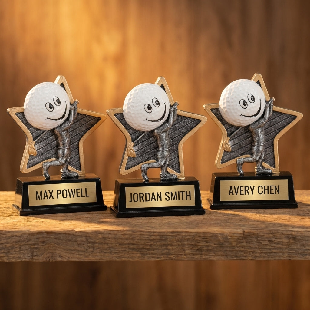 Personalized Golf Trophy 5" - Custom Engraved LPR for Team, Coach & MVP - View 4