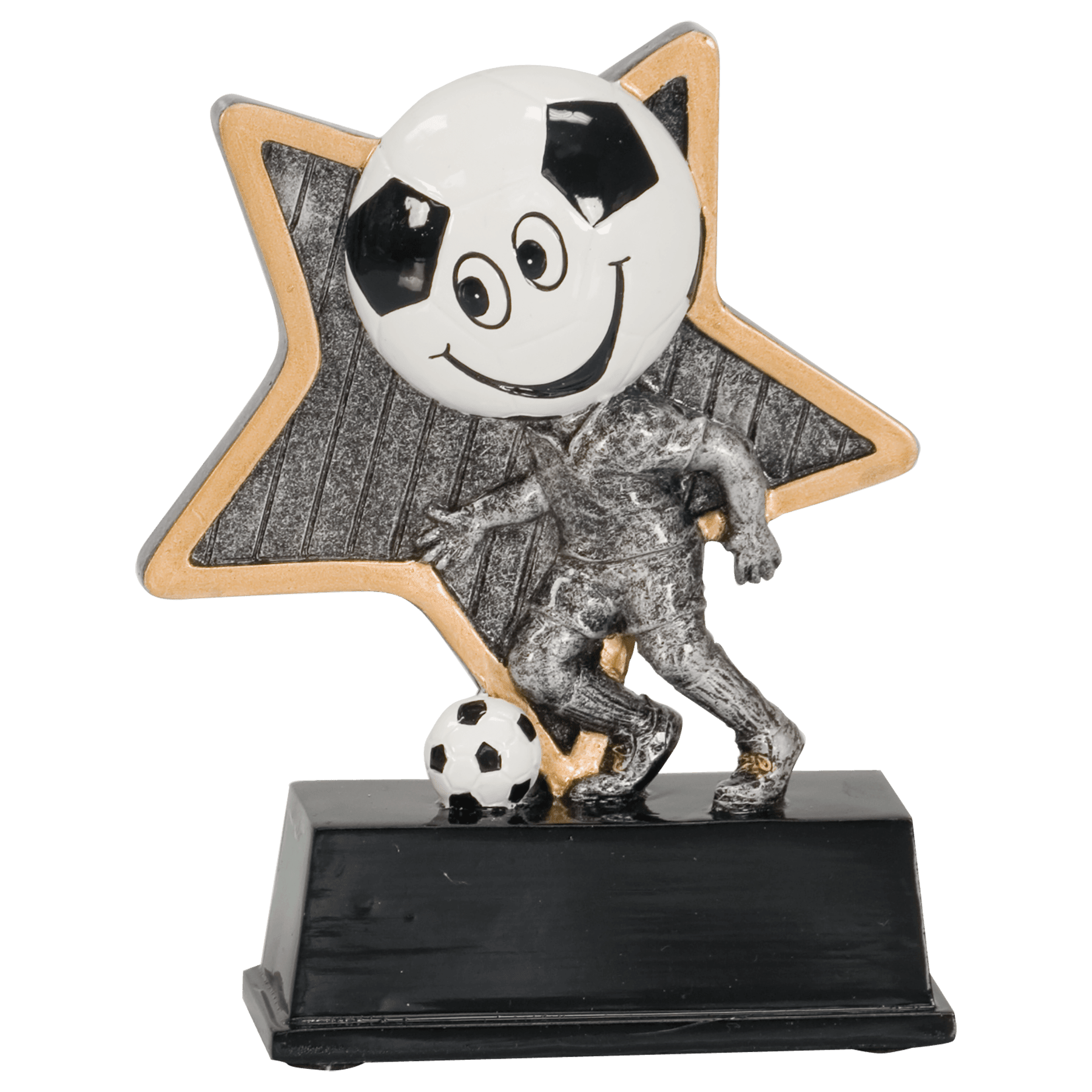 Personalized Soccer Trophy 5" - Custom Engraved LPR for Team, Coach & MVP - View 1