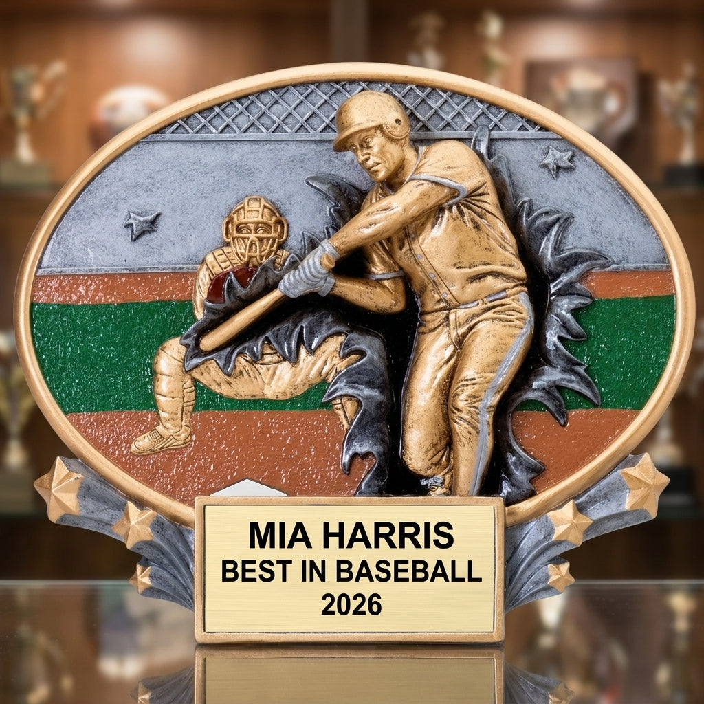 Baseball Award Trophy | Personalized | Custom Engraved | MVP | All-Star | Team Awards - View 1