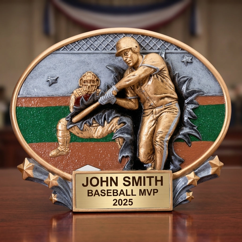 Baseball Award Trophy | Personalized | Custom Engraved | MVP | All-Star | Team Awards - View 2