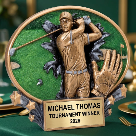 Personalized | Golf Award | Custom Engraved | Golf Trophy | Personalized Golf | Engraved Award | Custom Golf | Tournament Prize - View 2