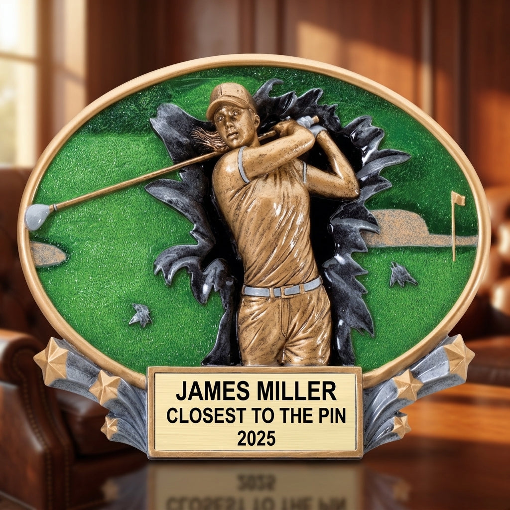 Personalized | Golf Award | Custom Engraved | Golf Trophy | Personalized Golf | Engraved Award | Tournament Prize | Longest Drive - View 4