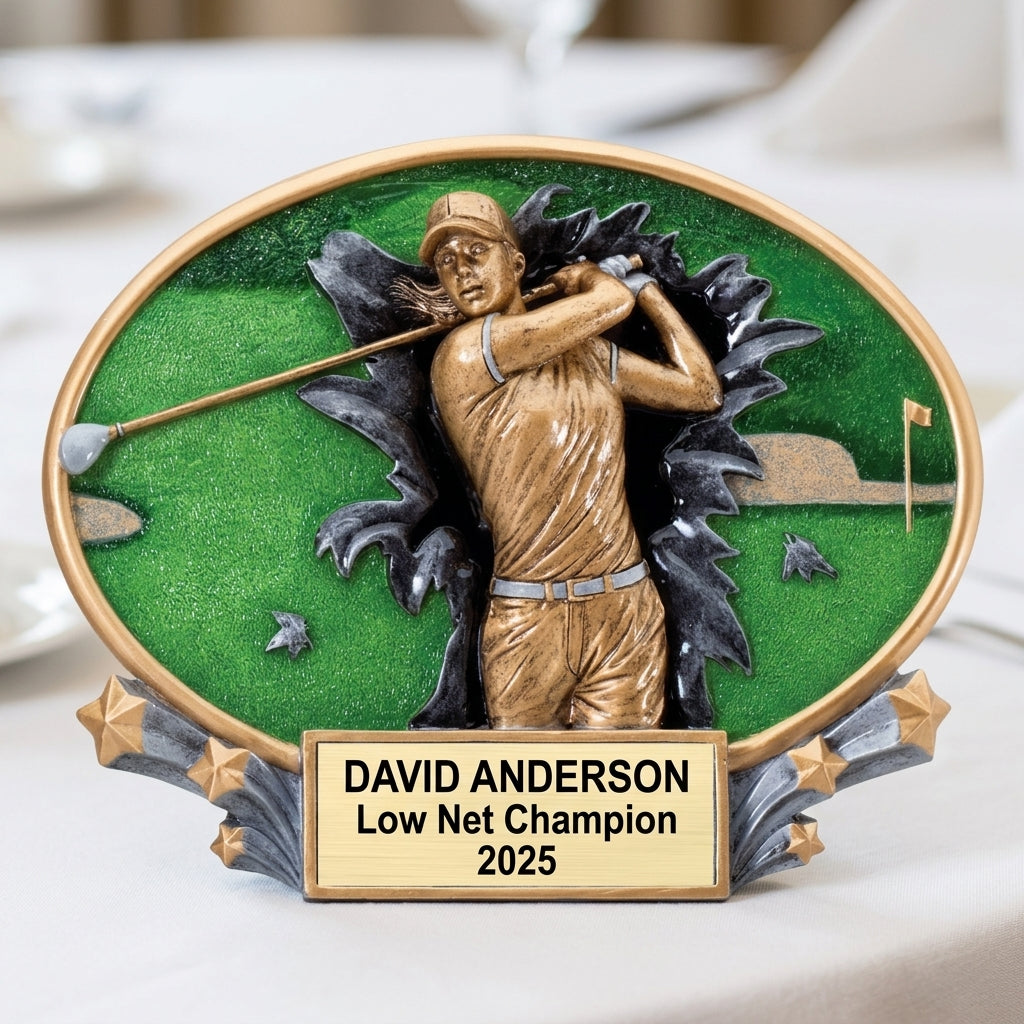 Personalized | Golf Award | Custom Engraved | Golf Trophy | Personalized Golf | Engraved Award | Tournament Prize | Longest Drive - View 5