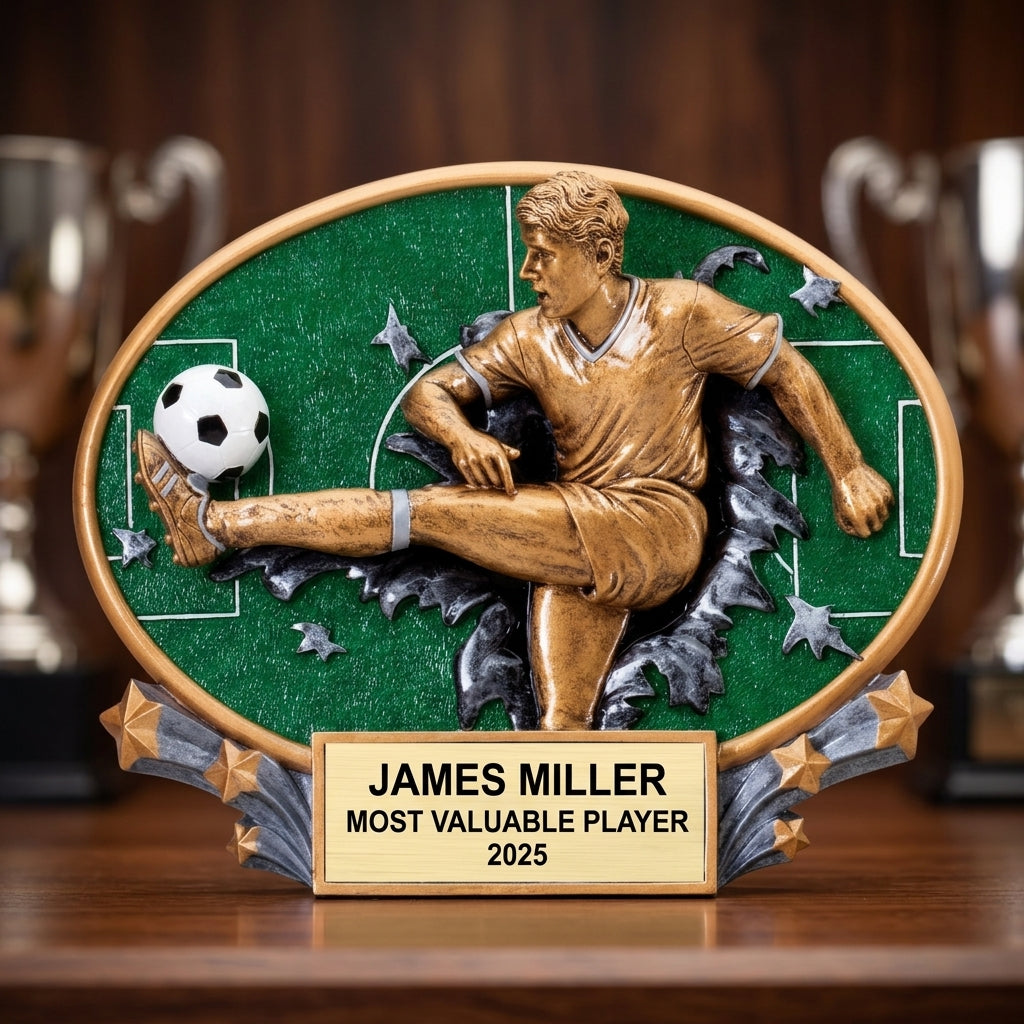 Soccer Award Trophy | Personalized | Custom Engraved | MVP | Golden Boot | Team Gift - View 4