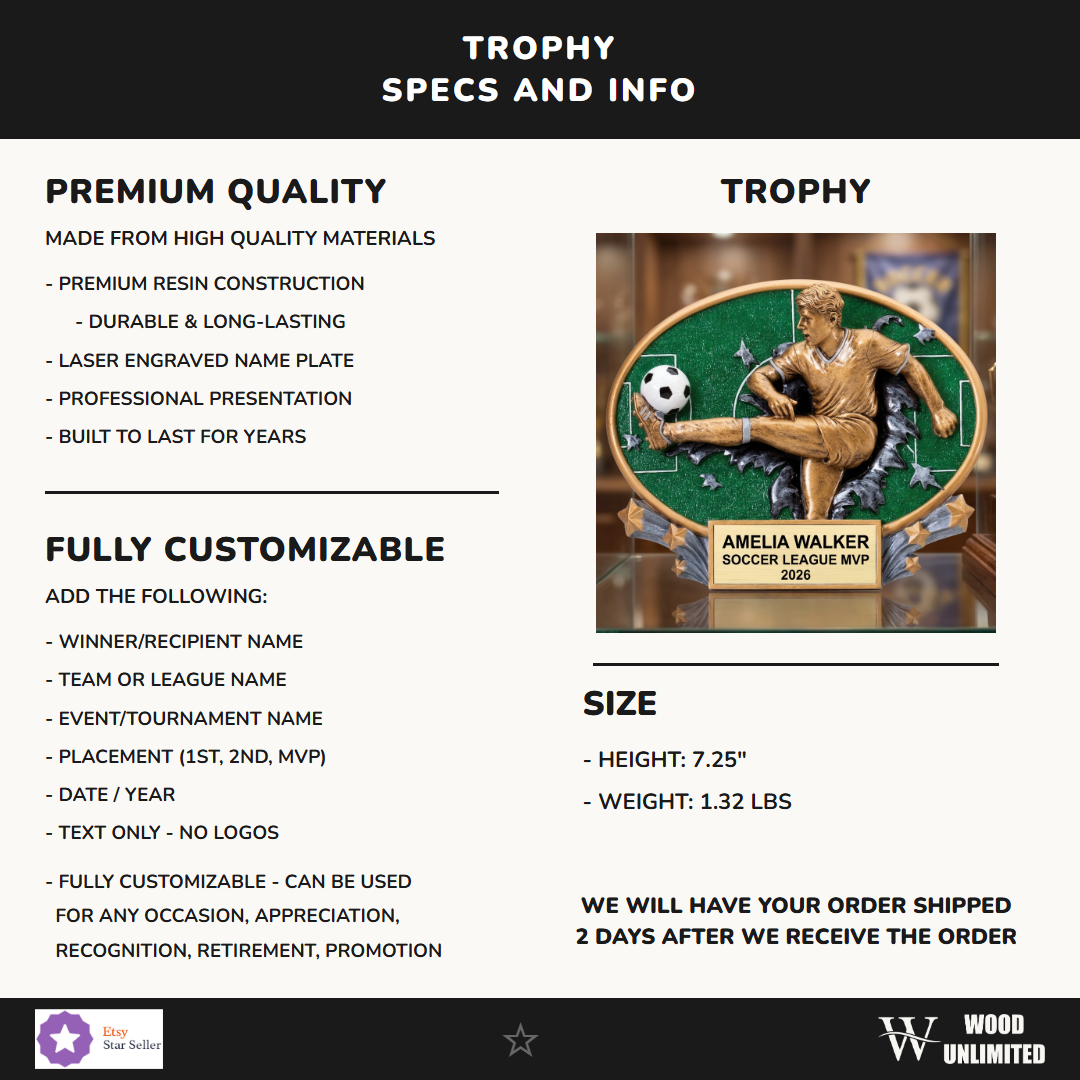 Soccer Award Trophy 4"
