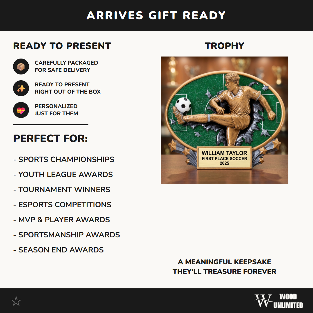 Soccer Award Trophy | Personalized | Custom Engraved | MVP | Golden Boot | Team Gift