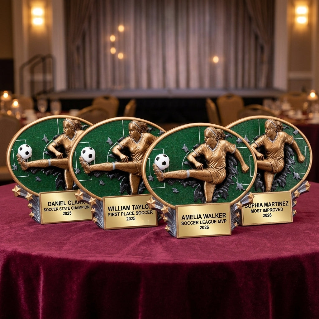 Personalized | Soccer Award | Custom Engraved | Soccer Trophy | Girls Soccer | Personalized Award | Youth Team | MVP Award | Championship - View 6