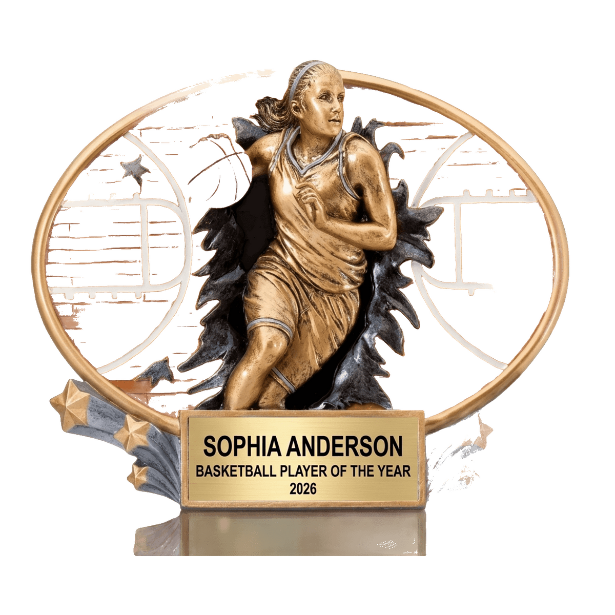 Personalized | Basketball Award | Custom Engraved | Basketball Trophy | Girls Basketball | Female Player | Personalized Award | MVP Trophy