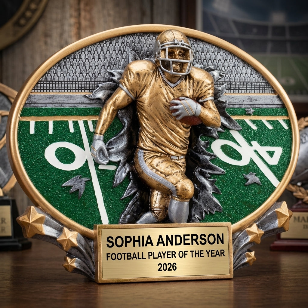 Football Award Trophy | Personalized | Custom Engraved | Football Trophy | Personalized Gift | Team Award | Coach Gift - View 3