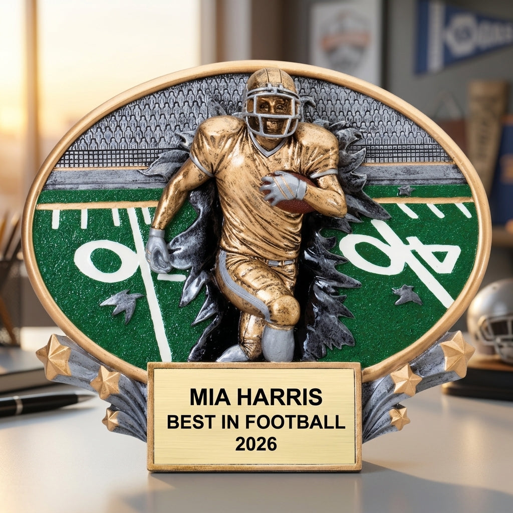 Football Award Trophy | Personalized | Custom Engraved | Football Trophy | Personalized Gift | Team Award | Coach Gift - View 5