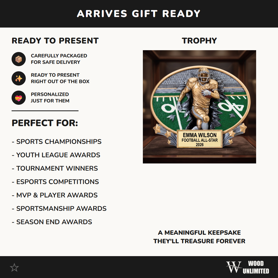 Football Award Trophy | Personalized | Custom Engraved | Football Trophy | Personalized Gift | Team Award | Coach Gift