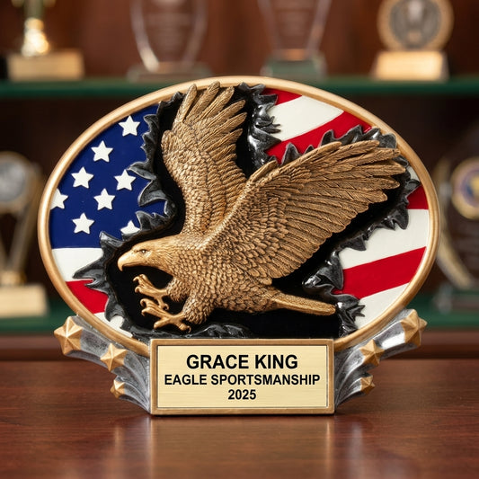 Eagle Award Trophy | Personalized | Custom Engraved | Team Banquet | Tournament | Eagle Gift | Presentation | Recognition - View 1