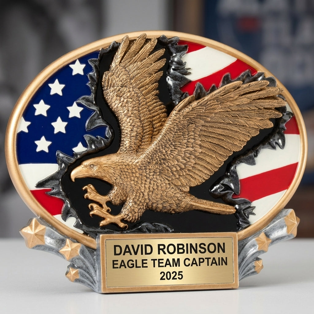 Eagle Award Trophy | Personalized | Custom Engraved | Team Banquet | Tournament | Eagle Gift | Presentation | Recognition - View 3