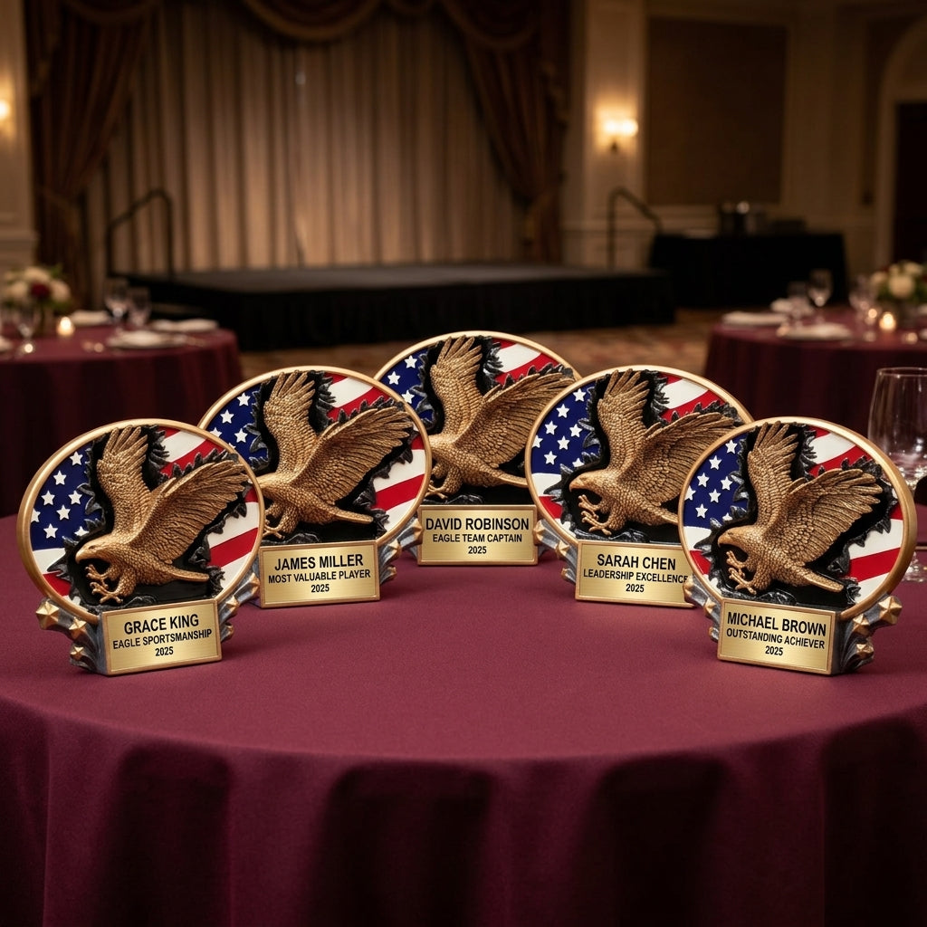 Eagle Award Trophy | Personalized | Custom Engraved | Team Banquet | Tournament | Eagle Gift | Presentation | Recognition - View 6