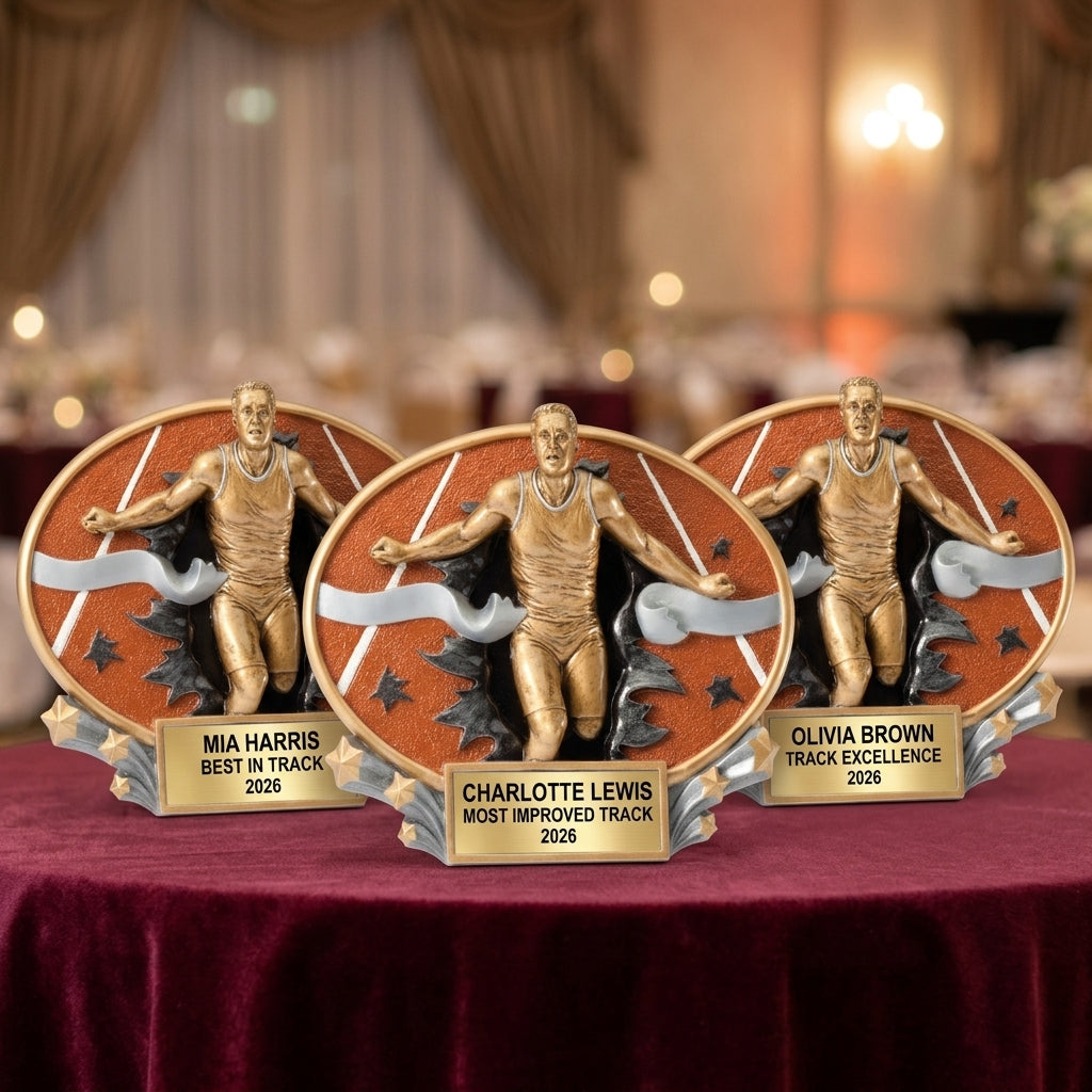 Track Trophy Award | Personalized | Custom Engraved | Track & Field | Running Award | Track Star Gift - View 6