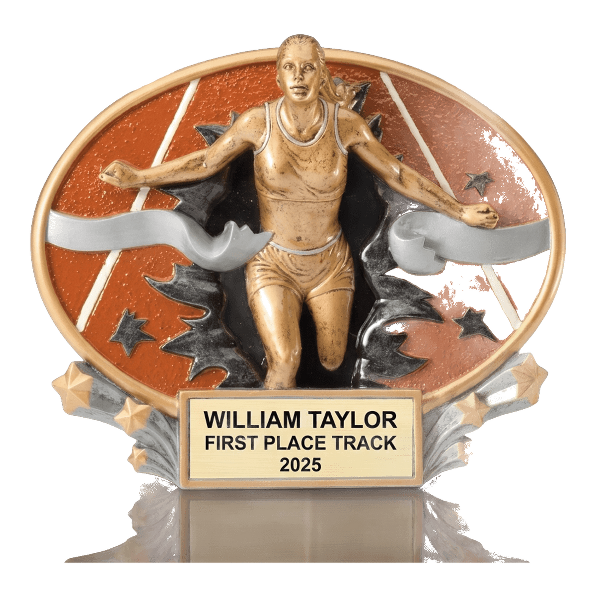 Personalized | Track and Field Award | Custom Engraved | Track Trophy | Running Award | Personalized Runner | Female Athlete