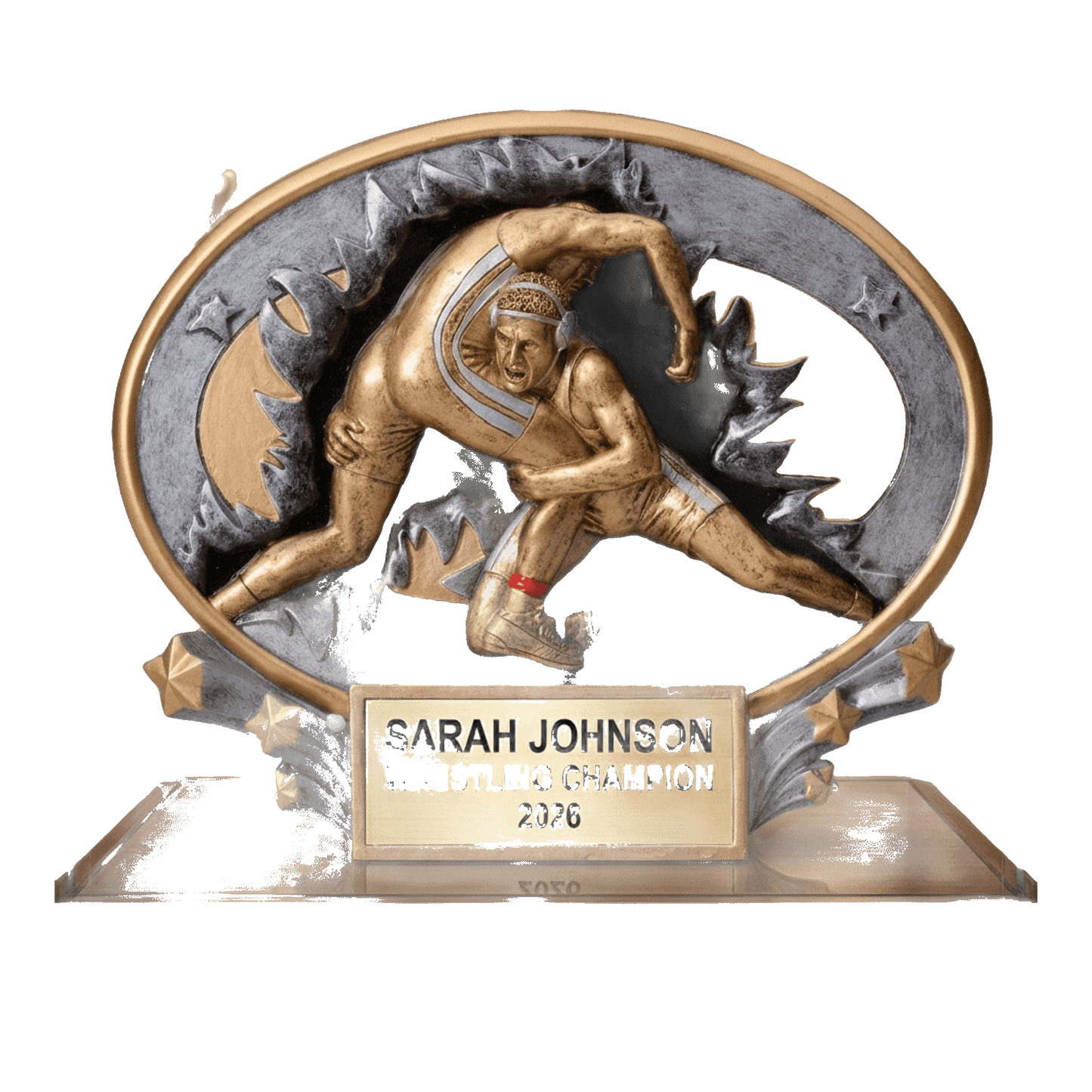 Wrestling Award Trophy | Personalized | Custom Engraved | Wrestling Gift | Champion Award | Wrestling Trophy | Unique Wrestling Award
