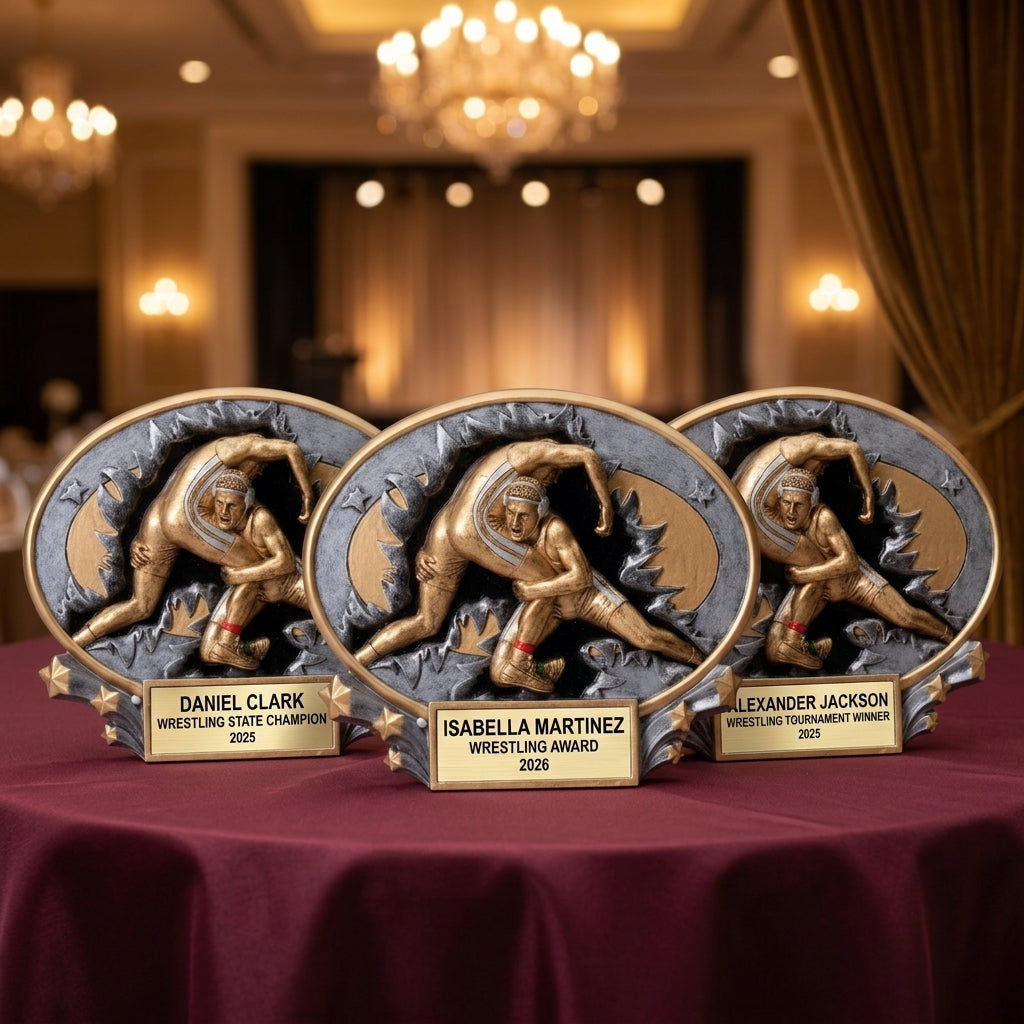 Wrestling Award Trophy | Personalized | Custom Engraved | Wrestling Gift | Champion Award | Wrestling Trophy | Unique Wrestling Award - View 6