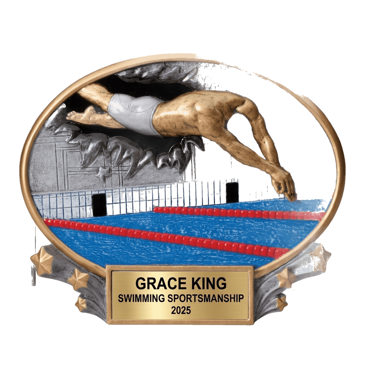 Swimming Award Trophy | Personalized | Custom Engraved | Swim Meet Champion | Swimmer Gift | End of Season | Team Banquet