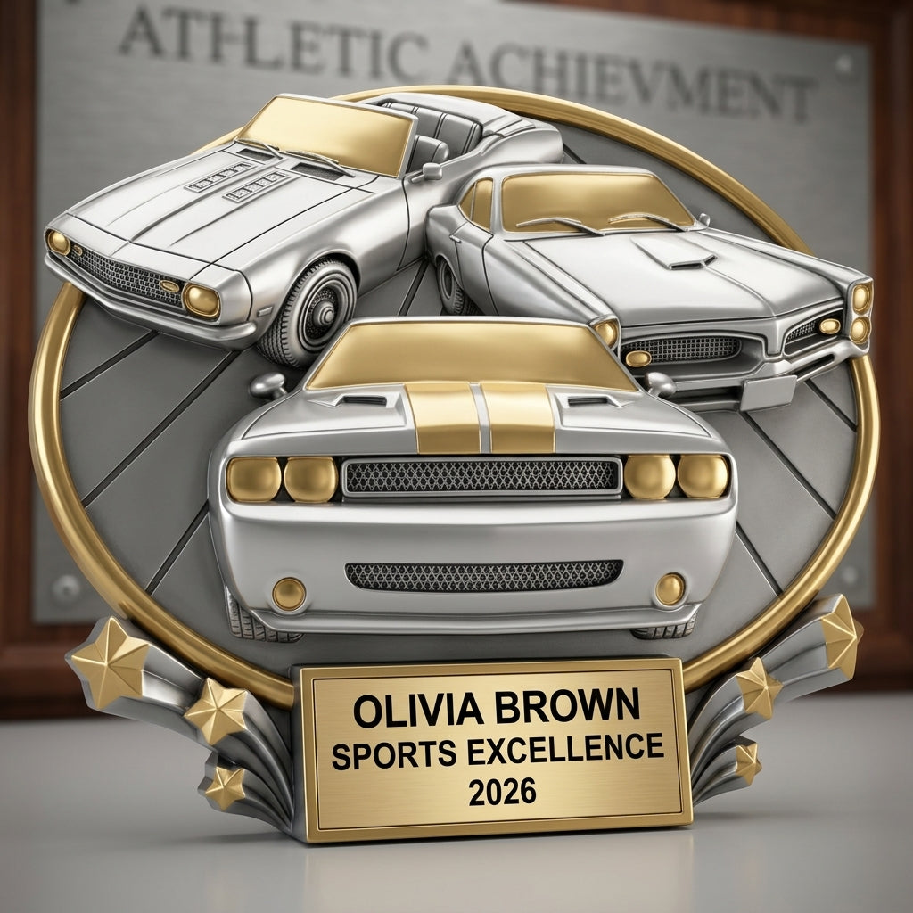 Sports Trophy Award | Personalized | Custom Engraved | Sports Award | Team Award | Coach Gift | Car Show Trophy - View 3