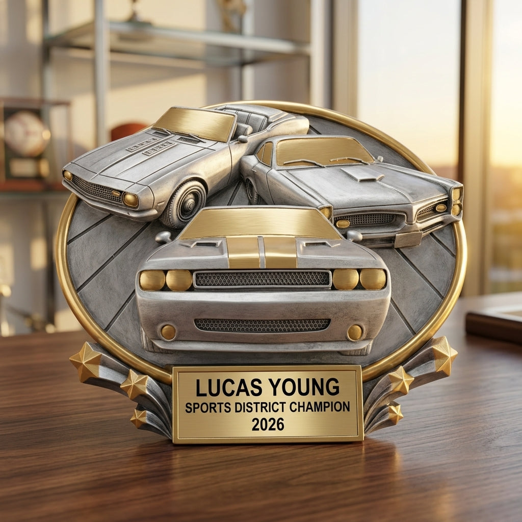 Sports Trophy Award | Personalized | Custom Engraved | Sports Award | Team Award | Coach Gift | Car Show Trophy - View 5