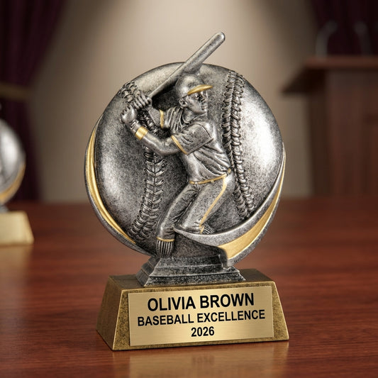 Baseball Award Trophy | Personalized | Custom Engraved | MVP | Team Award | Baseball Gift | Baseball Trophy | Engraved Baseball - View 2