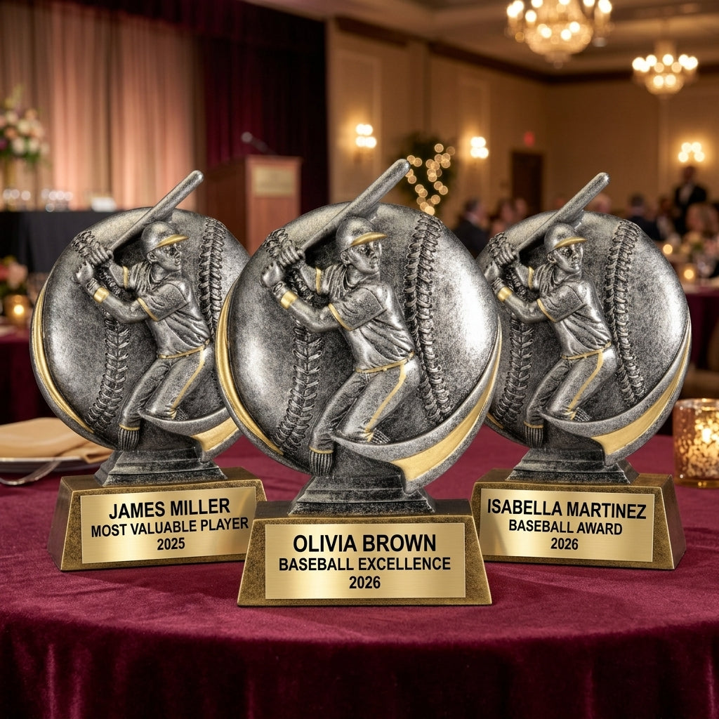 Baseball Award Trophy | Personalized | Custom Engraved | MVP | Team Award | Baseball Gift | Baseball Trophy | Engraved Baseball - View 6