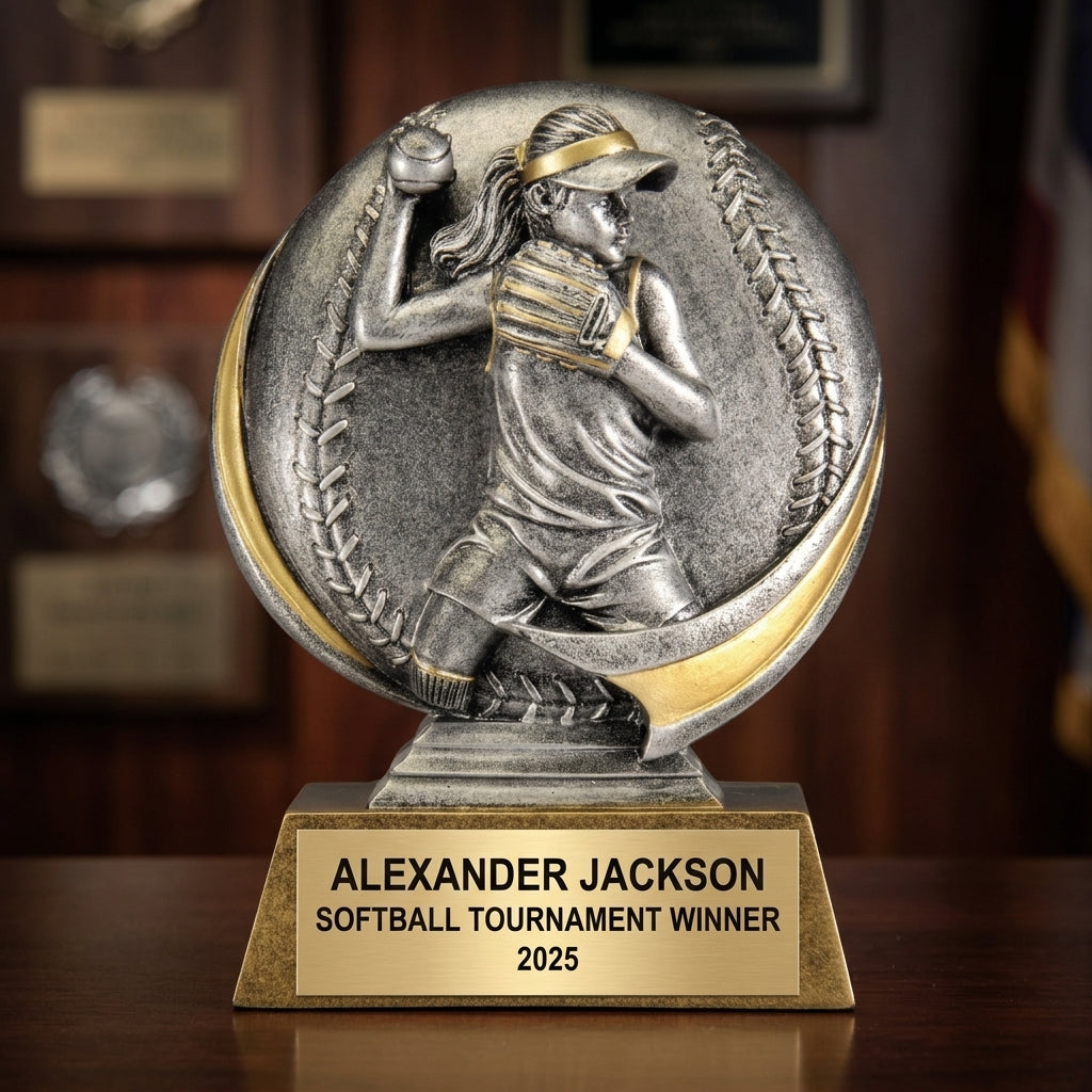Softball Award Trophy | Personalized | Custom Engraved | MVP | Team Gift | End of Season | Softball Trophy - View 3