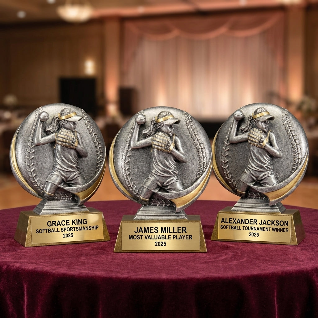 Softball Award Trophy | Personalized | Custom Engraved | MVP | Team Gift | End of Season | Softball Trophy - View 6