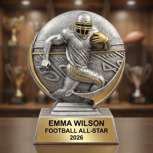 Football Award Trophy | Personalized | Custom Engraved | Football Gift | Team Awards | Football Trophy - View 1