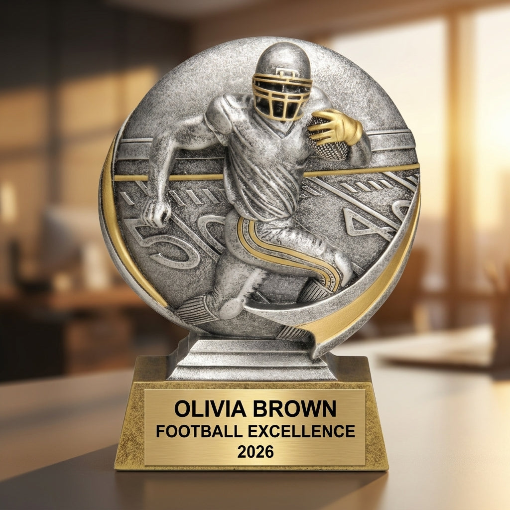 Football Award Trophy | Personalized | Custom Engraved | Football Gift | Team Awards | Football Trophy - View 5