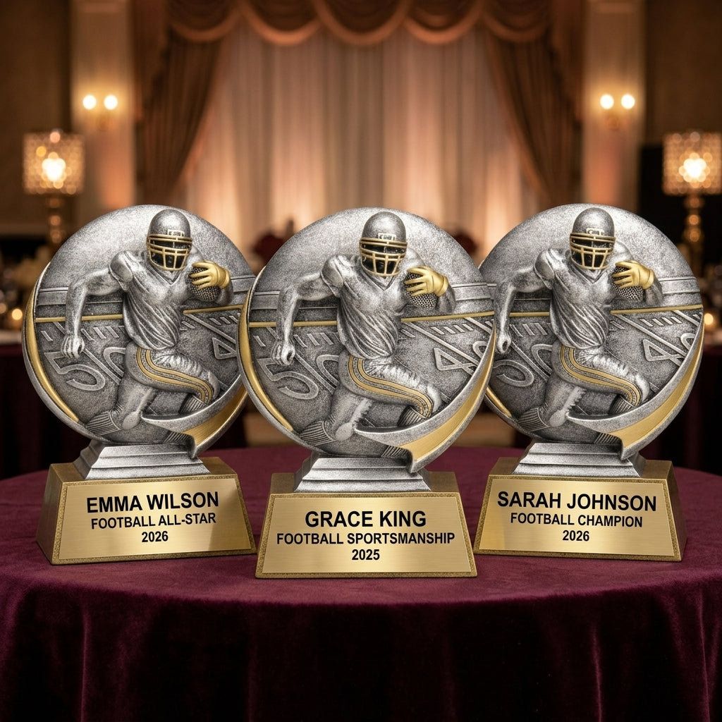 Football Award Trophy | Personalized | Custom Engraved | Football Gift | Team Awards | Football Trophy - View 6