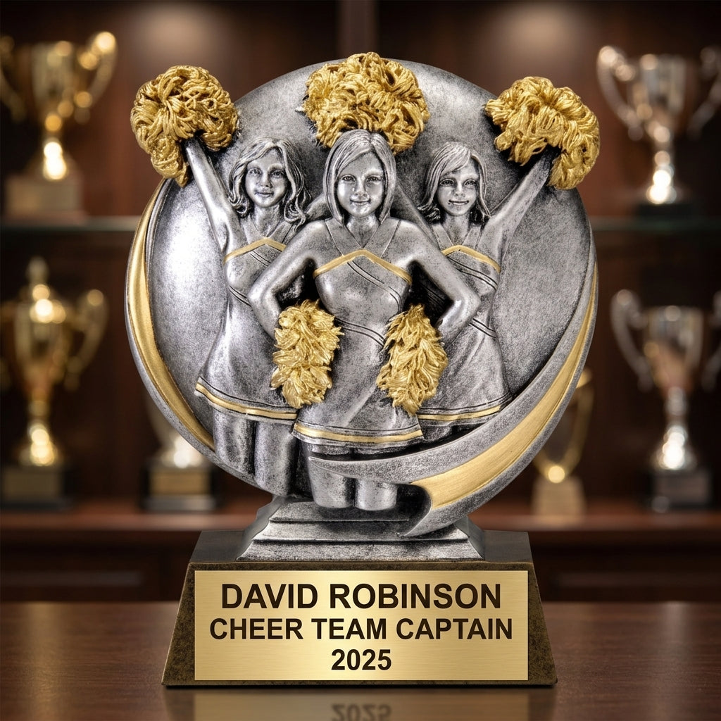 Cheer Award Trophy | Personalized | Custom Engraved Cheerleading Gift | Cheerleading Trophy | Cheer Team Awards - View 1