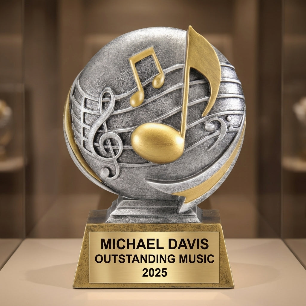 Music Award Trophy | Personalized | Custom Engraved | Music Trophy | Musician Gift | Personalized Music Gift | Music Competition Award - View 1