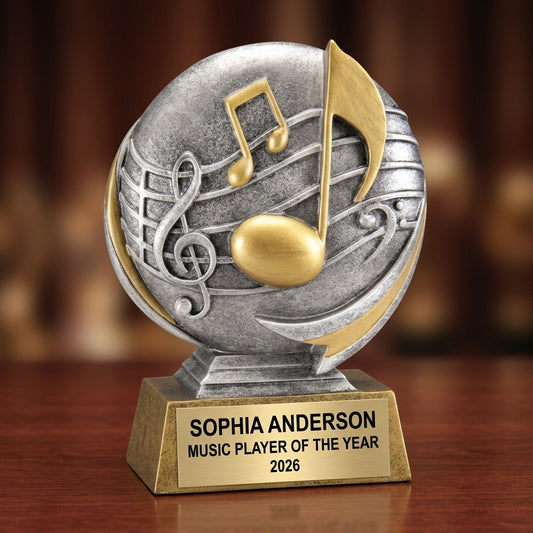 Music Award Trophy | Personalized | Custom Engraved | Music Trophy | Musician Gift | Personalized Music Gift | Music Competition Award - View 2