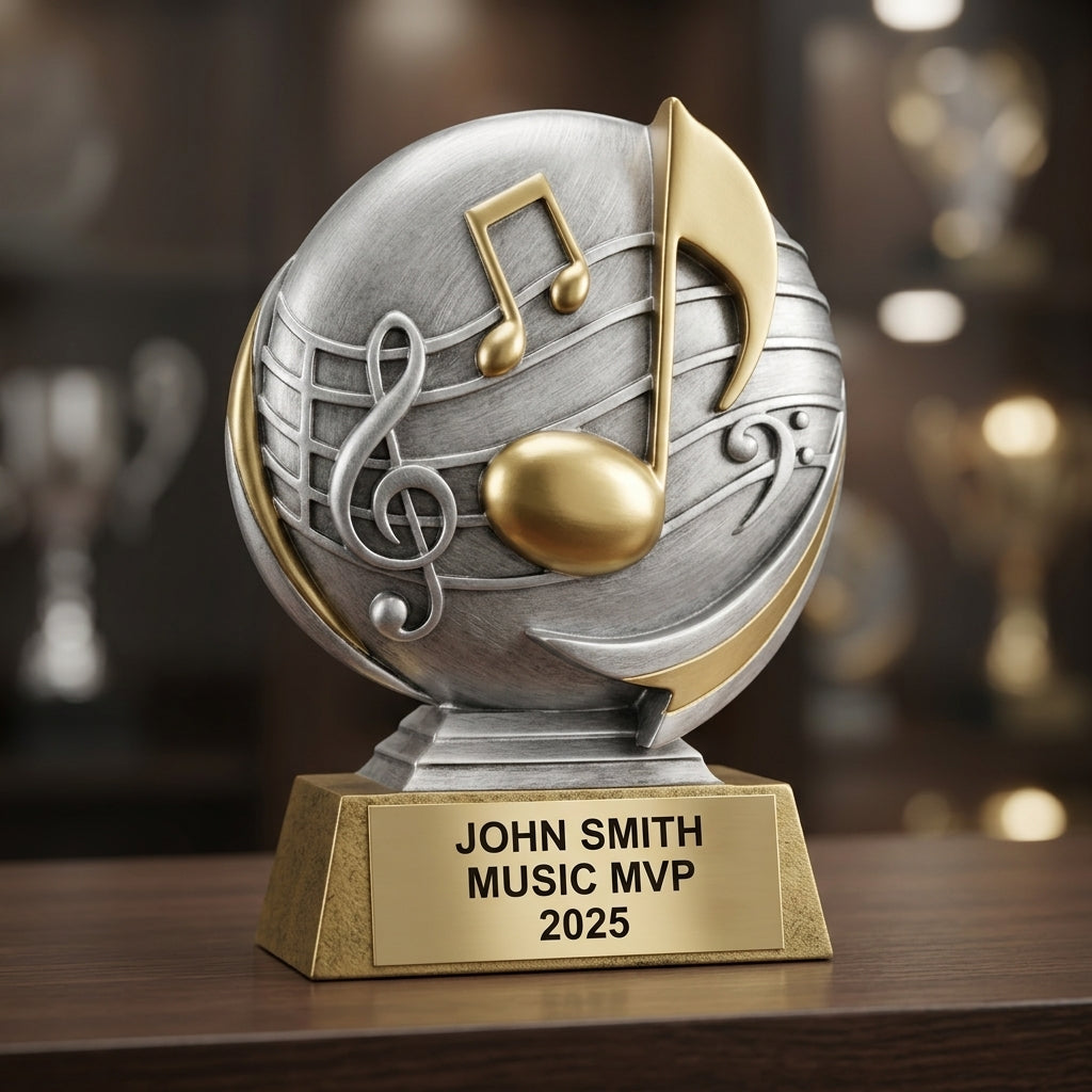 Music Award Trophy | Personalized | Custom Engraved | Music Trophy | Musician Gift | Personalized Music Gift | Music Competition Award - View 4