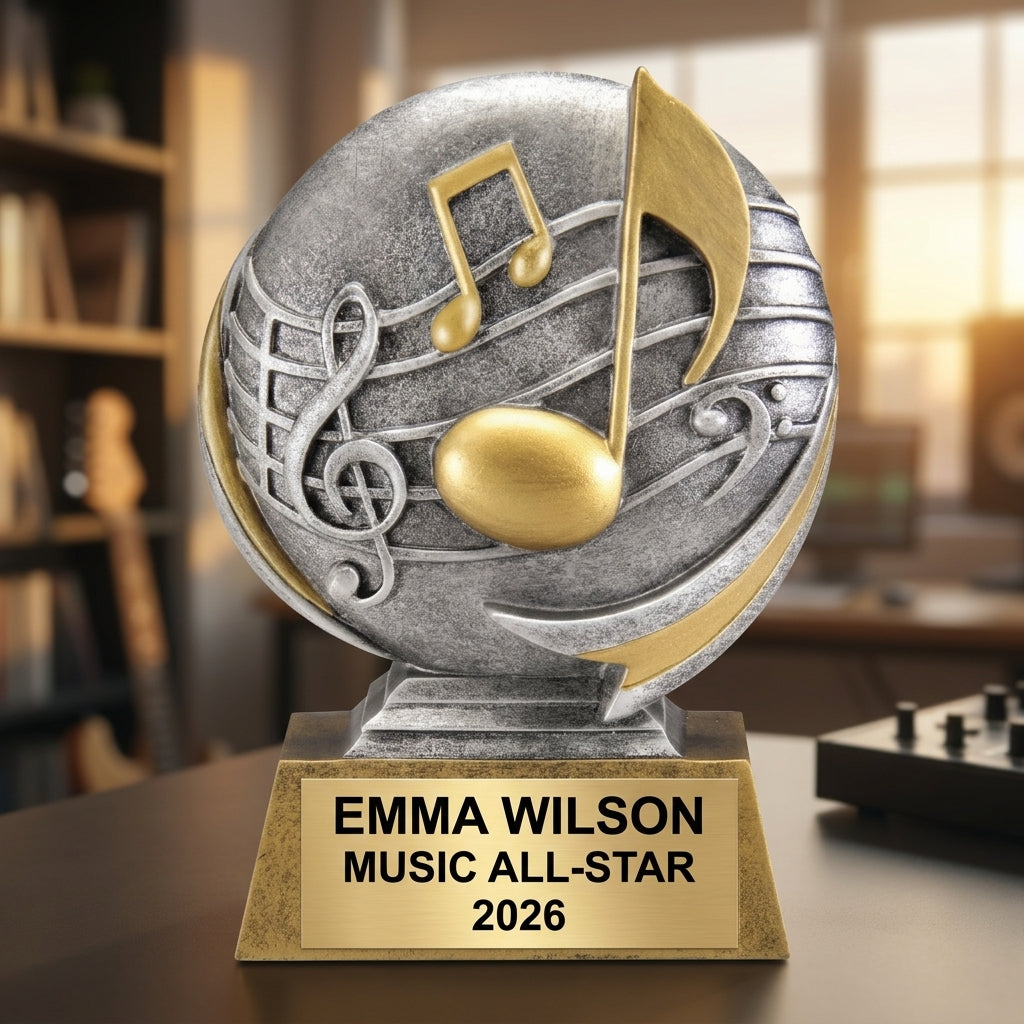 Music Award Trophy | Personalized | Custom Engraved | Music Trophy | Musician Gift | Personalized Music Gift | Music Competition Award - View 5