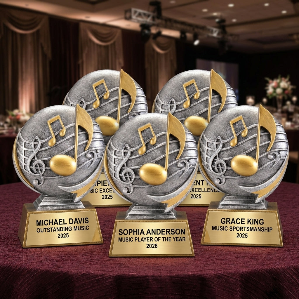 Music Award Trophy | Personalized | Custom Engraved | Music Trophy | Musician Gift | Personalized Music Gift | Music Competition Award - View 6