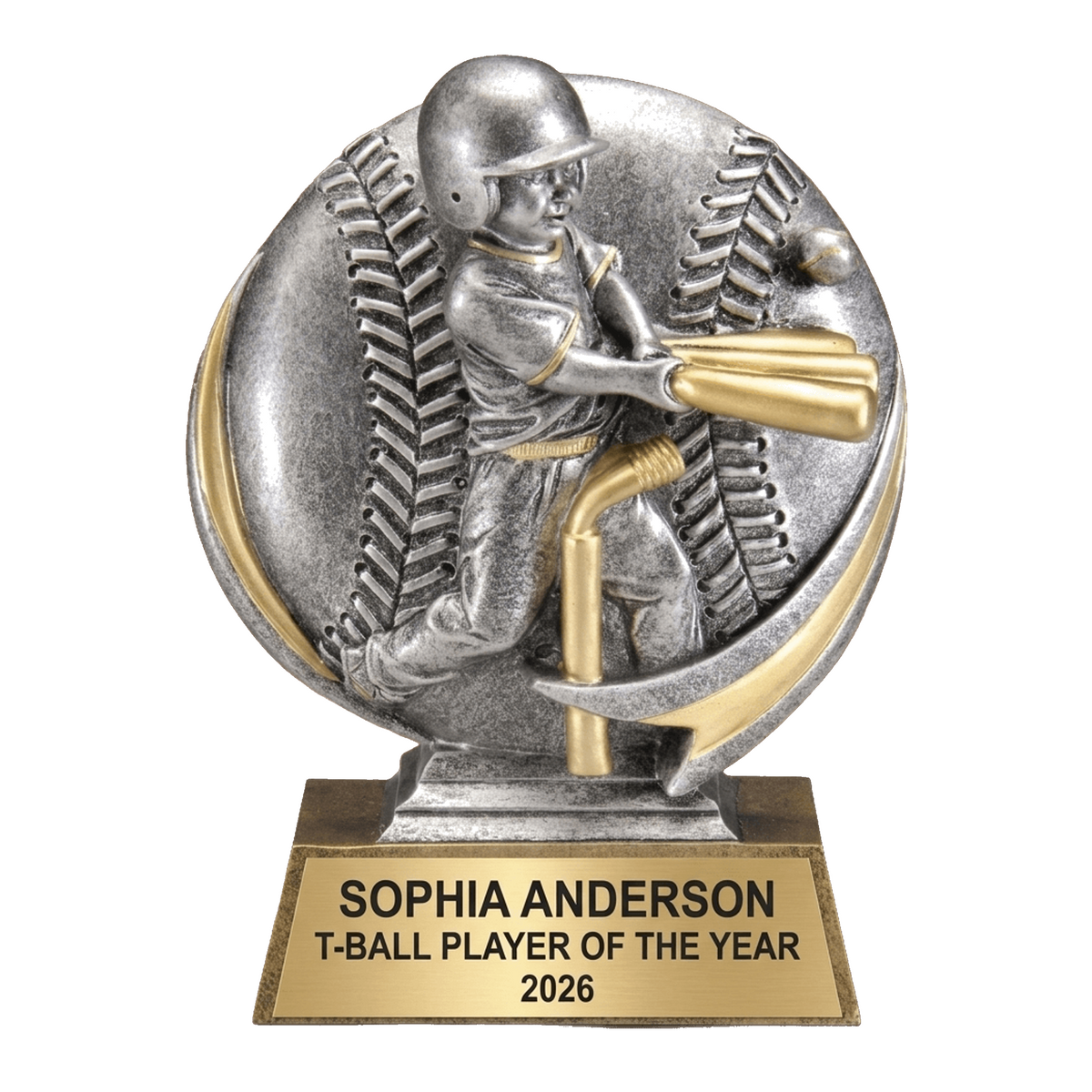 Personalized | T-Ball Award | Custom Engraved | T-Ball Trophy | Baseball Award | Youth Kids | Personalized Engraved | Custom Team
