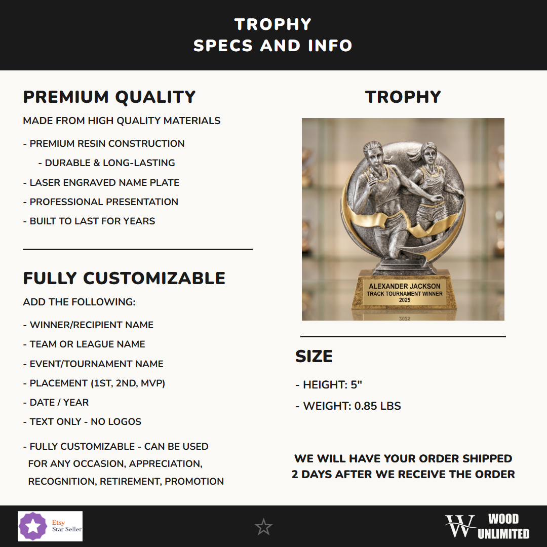 Track Award Trophy 5"