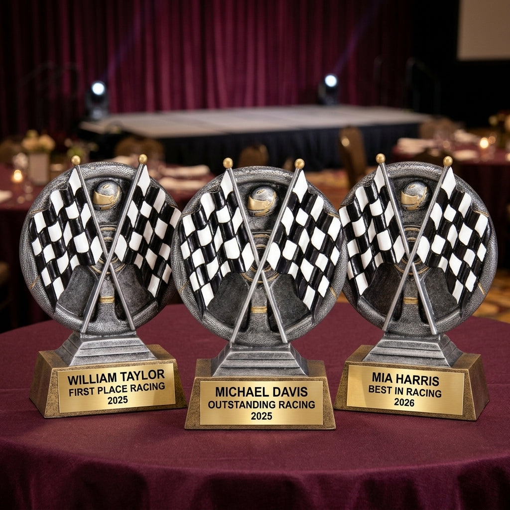 Racing Award Trophy | Personalized | Custom Engraved | Racing Gift | Race Car Award | Personalized Trophy | Engraved Plaque - View 6