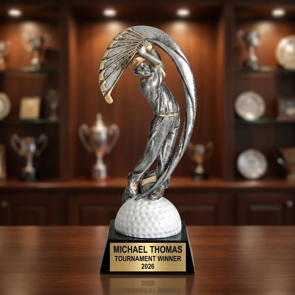 Personalized | Golf Award | Custom Engraved | Golf Trophy | Engraved Golf Award | Custom Golfer Gift | Tournament Winner - View 1