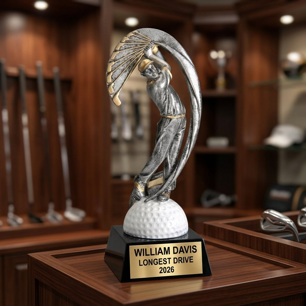 Personalized | Golf Award | Custom Engraved | Golf Trophy | Engraved Golf Award | Custom Golfer Gift | Tournament Winner - View 3