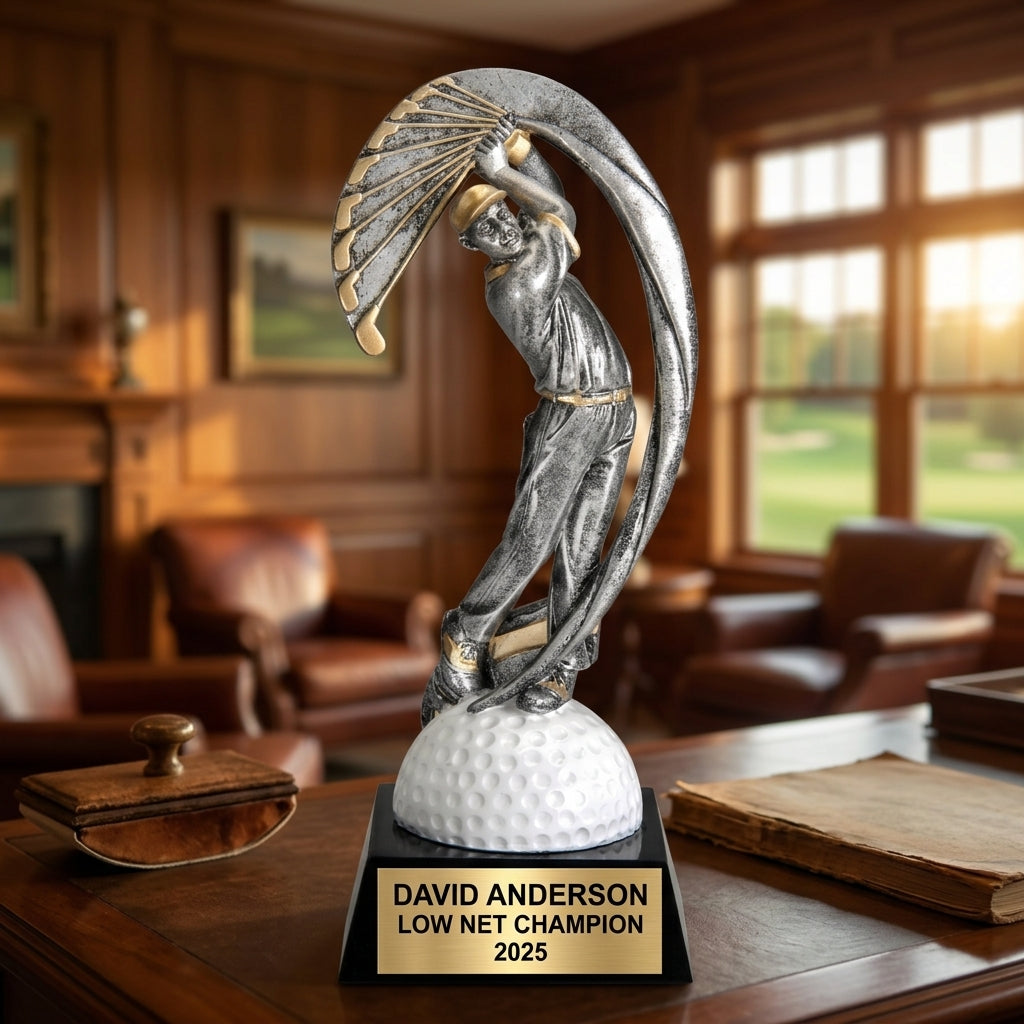 Personalized | Golf Award | Custom Engraved | Golf Trophy | Engraved Golf Award | Custom Golfer Gift | Tournament Winner - View 4