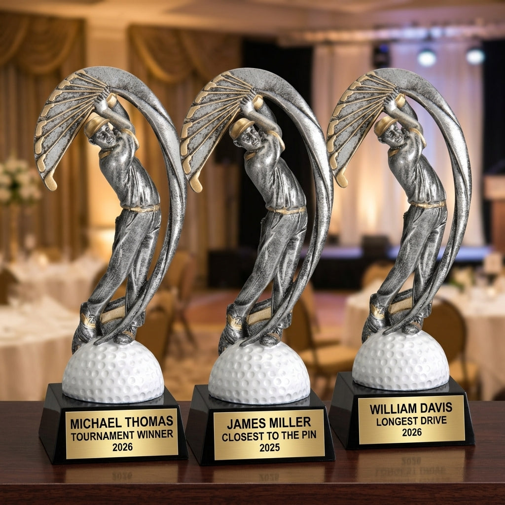 Personalized | Golf Award | Custom Engraved | Golf Trophy | Engraved Golf Award | Custom Golfer Gift | Tournament Winner - View 6