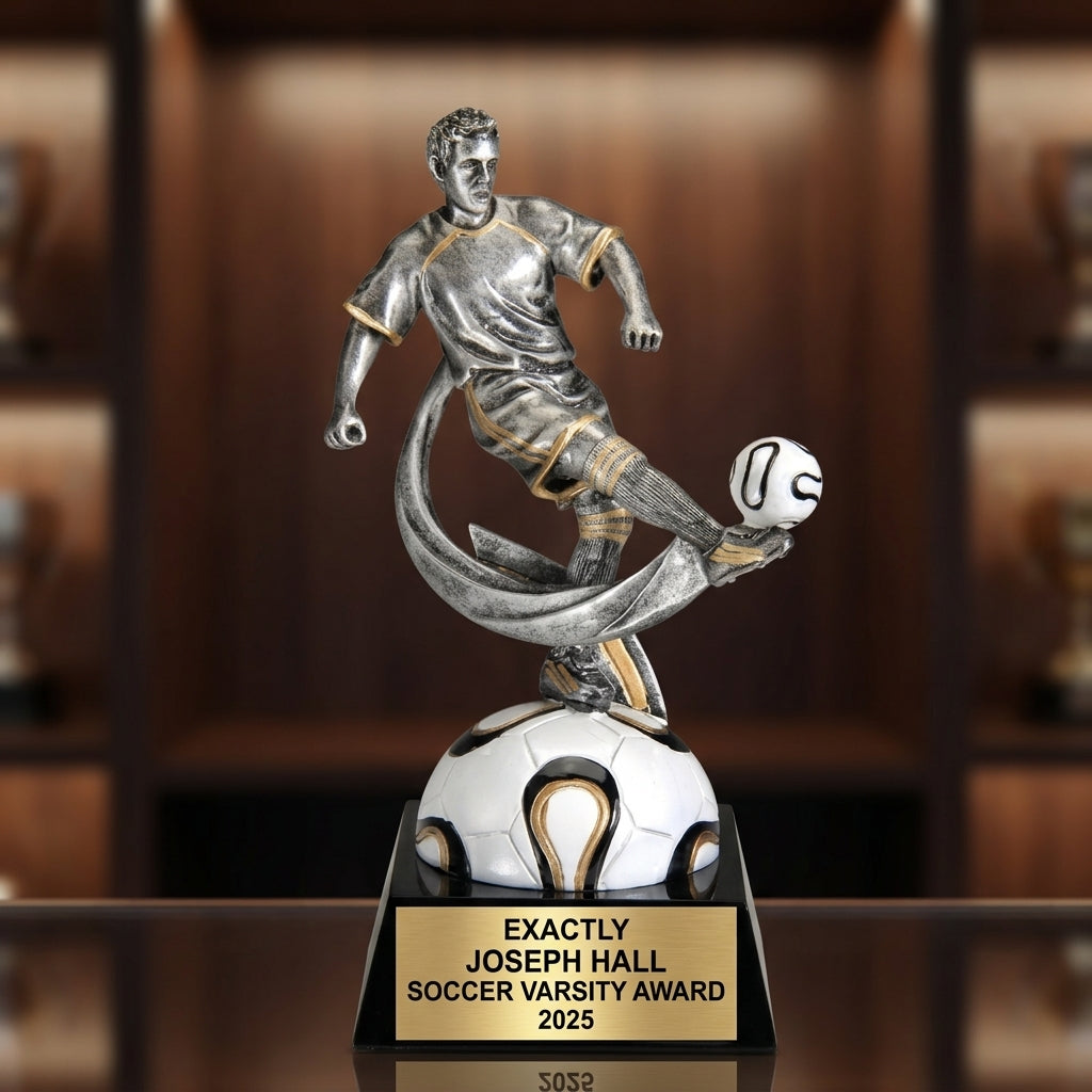 Personalized | Soccer Award | Custom Engraved | Soccer Trophy | Personalized Award | Player Recognition | Team MVP | Championship - View 1
